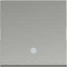 BTICINO - Cruzamiento iluminable Classia - 10 AX-250 Vca - Aluminio - 2 módulos