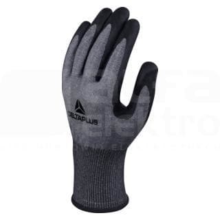 DELTA PLUS - Guante tejido Xtrem cut palma impregnada de espuma de nitrilo / TPU galga 18 talla 06 azul marino / negro