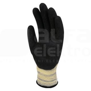 DELTA PLUS - Juego guante palma de latex 10 amarillo gris (1par)