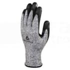 DELTA PLUS - Guante de tejido econocut® con la palma impregnada de nitrilo (3 pares) talla 09 gris-negro