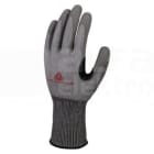 DELTA PLUS - Guante de tejido softnocut® con la palma impregnada de poliuretano con refuerzo talla 07 gris