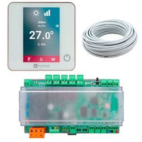 AIRZONE - Control Wi-Fi Fancoil Blueface Pack Aidoo Pro cable blanco