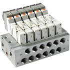 SMC - SS5Y3-20-03-00F-Q  BASE PARA 3 ESTACIONES, ELECTROVÁLVULAS DE 5 VÍAS, SY3000