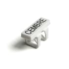 CEMBRE - Placa marcacable sin tubo MG-TDM-01 40192 4x12mm 4ST blanco