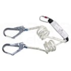 DELTA PLUS - Anticaídas absorbedor de energía doble cuerda de 2m + 1 AM002 + 2 AM022 blanco / negro