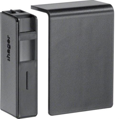 HAGER - TAPA FINAL SL20055 NEGRO GRAFITO