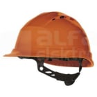 DELTA PLUS - Casco obra ventilado polipropileno ajuste rotor naranja