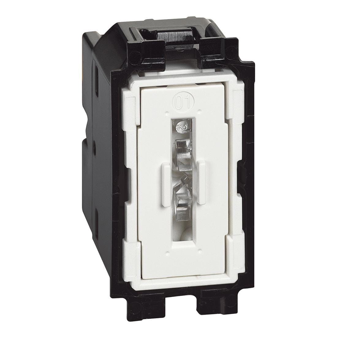 BTICINO - Pulsador luminoso doble Living Now NA/NC - 10A - 250V~- borne auto - 1 módulo