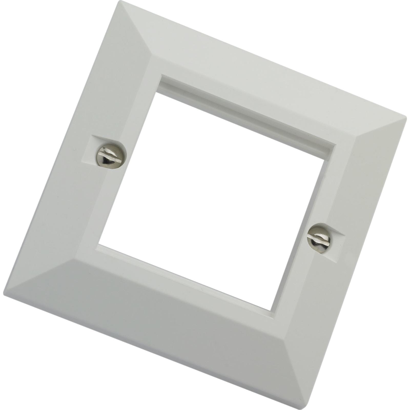 EXCEL - EXCEL SINGLE GANG BEVELLED F/PLATE-WHITE