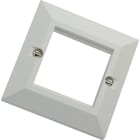 EXCEL - EXCEL SINGLE GANG BEVELLED F/PLATE-WHITE