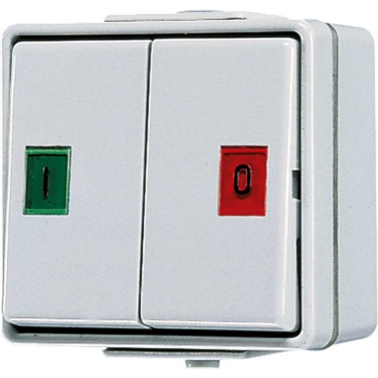 JUNG - PULSADOR DOBLE ESTANCO WG600