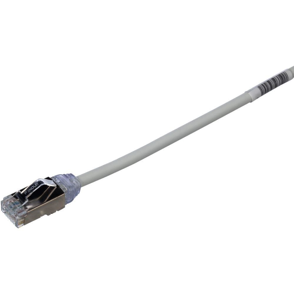 PANDUIT - CAT 6A 28AWG SHIELDED PATCH CORD, CM/LSZH, INTERNATIONAL GRAY, 5 METER