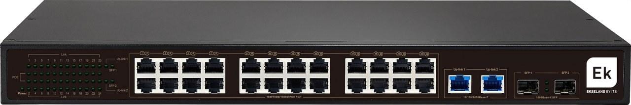 EK - SWITCH POE 24 PUERTOS 24X10/100/1000MBPS
