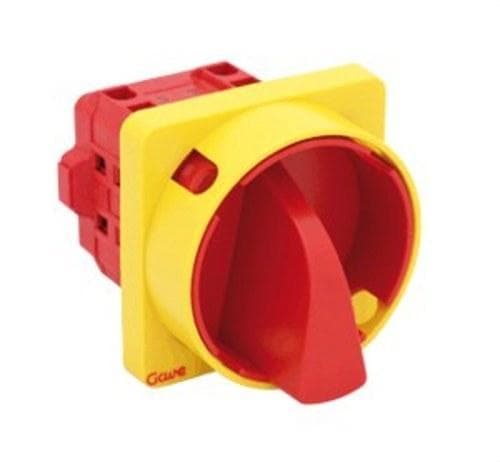 GAVE - INTERRUPTOR 3P.125A.D2 BLOQUEO CANDADO ROJO/AMARILLO + AUXILIAR 1NA+1NC 12A