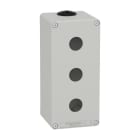 Schneider Electric - Caja vacía con 3 orificios gris