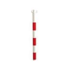 CATU - Poste soporte cadena con pie vacio blanco rojo