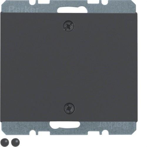 HAGER - Placa ciega con bastidor atornillada K1 antracita