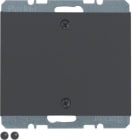 HAGER - Placa ciega con bastidor atornillada K1 antracita