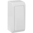 SOLERA - Pulsador estrecho 10A 250V 33x70x25mm blanco