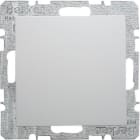 HAGER - Placa ciega con bastidor garra S1/B1/B3/B7 blanco polar