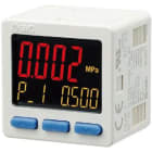 SMC - ISE20B-V-01-W  PRESOSTATO DIG., IP65,  RC 1/8, 2 SAL.PNP + 1 ANALÓG.4-20MA