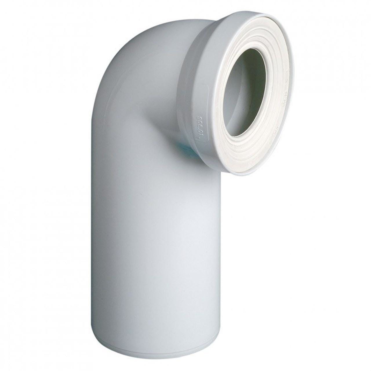 ALIAXIS - Manguito inodoro acodado 90 polipropileno blanco S311 diámetro 110
