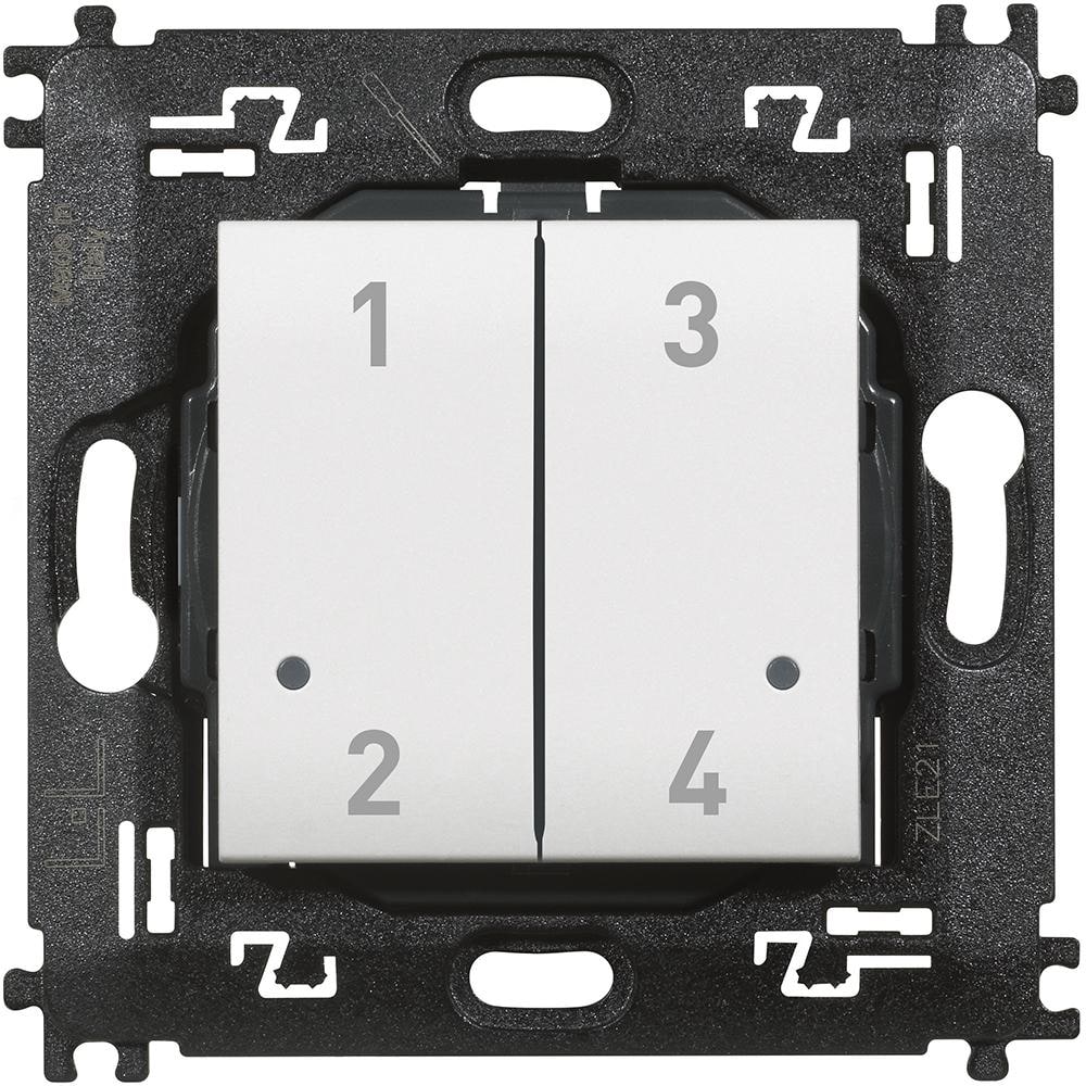 BTICINO - Comando inalámbrico de cuatro escenarios Living Light with Netatmo - Blanco