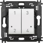 BTICINO - Comando inalámbrico de cuatro escenarios Living Light with Netatmo - Blanco