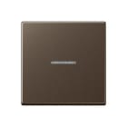 JUNG - Tecla A500 para mecanismo simple con visor mokka