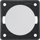HAGER - Pulsador Integro 10A 250V para tornillo blanco polar