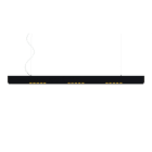 ARKOSLIGHT - Luminaria BLACK FOSTER suspendida 1600 spot PUSH 3000K negro texturizado-oro metalizado