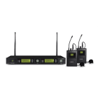 FONESTAR - Receptor doble con 2 micrófono solapa MSH-892-512