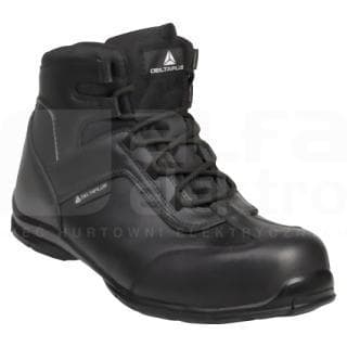DELTA PLUS - Juego de botas de piel suela poliuretano negro talla 45 (1 par)