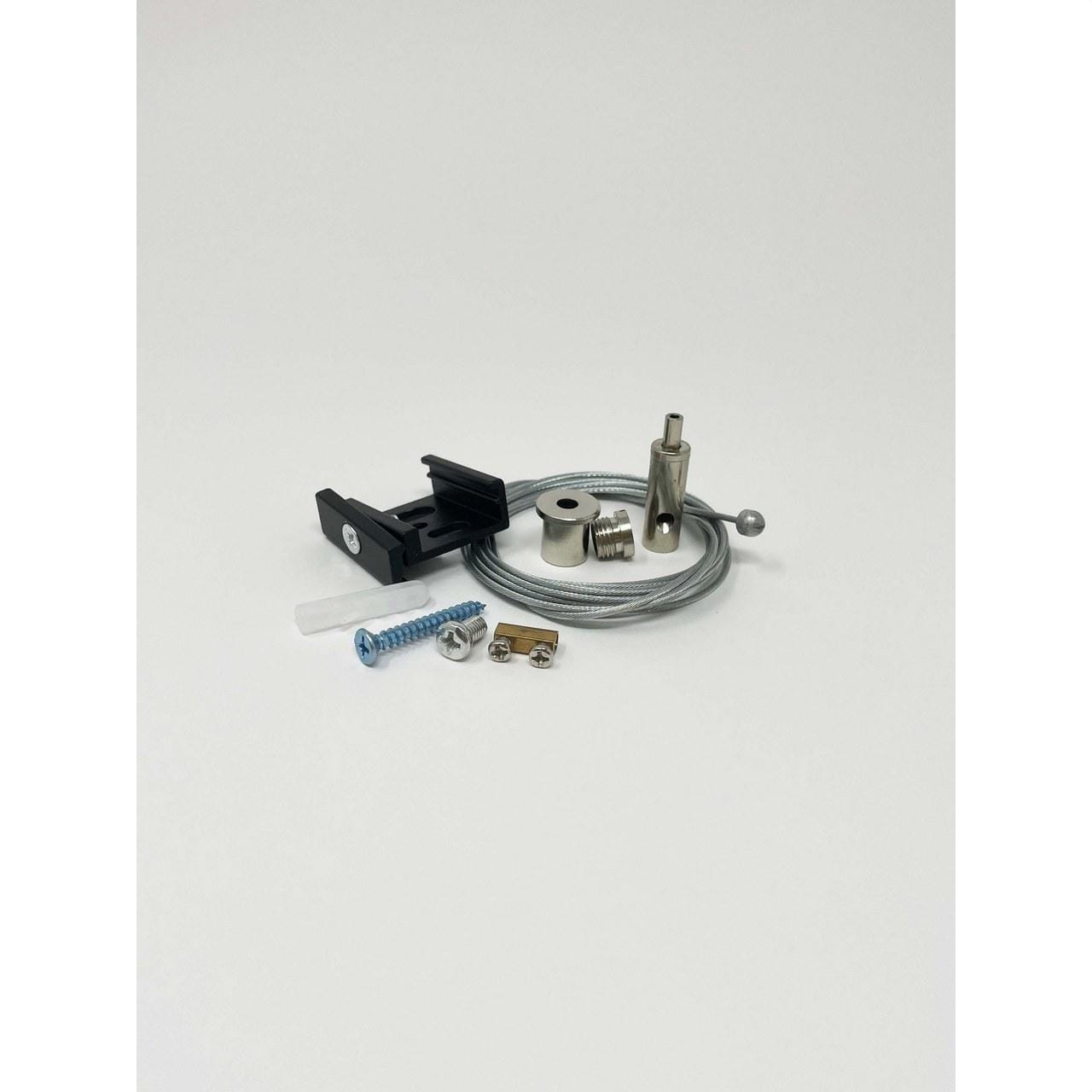 BLUELED - Kit suspensión para carril electrificado Blueled negro