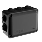 SOLERA - Caja estanca de conexión IP55 IK08 153x110x65mm cierre con tornillos 1/4" con 8 conos diámero 25mm / 2 conos diámetro 32mm negra