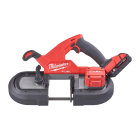 MILWAUKEE - SIERRA DE BANDA COMPACTA M18 FUEL¿, CAPACIDAD DE CORTE 85X85MM, VELOCIDAD VARIABLE. SE SUMINISTRA CON 2 BATERÍAS M18B2 Y CARGADOR RÁPIDO M12-18FC, EN KITBOX