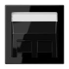 JUNG - Placa con regleta inscripción para adaptador 30° negro