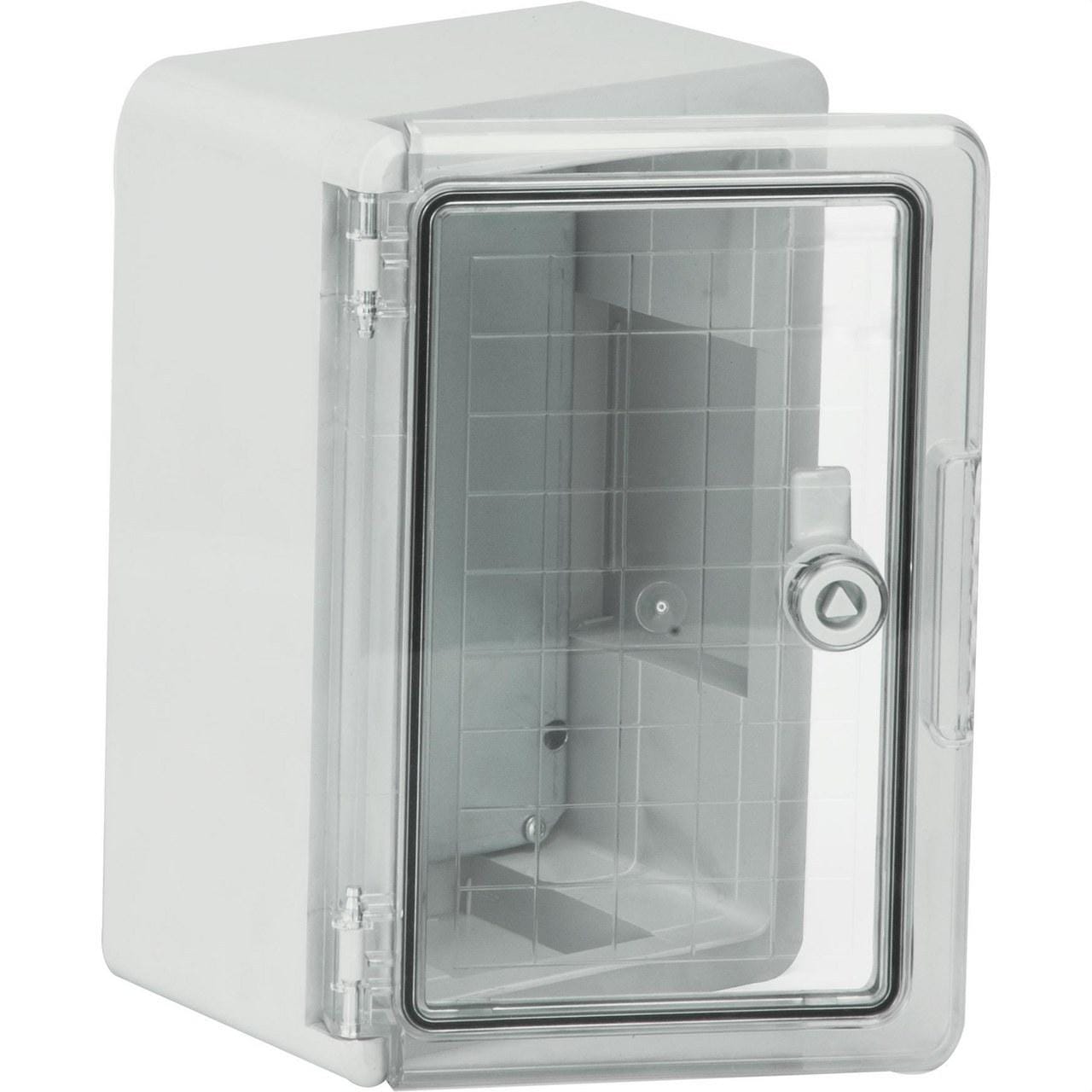 SOLERA - Armario estanco termoplástico puerta transparente 200x300x130mm con placa metálica