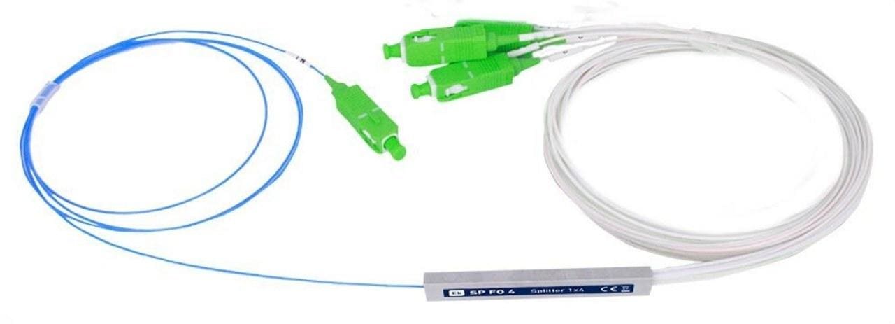 EK - Splitter fibra óptica SP FO 4 1x2 SC/APC
