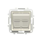 NIESSEN - Tapa inclinada 2 conectores informático Sky Niessen blanco soft