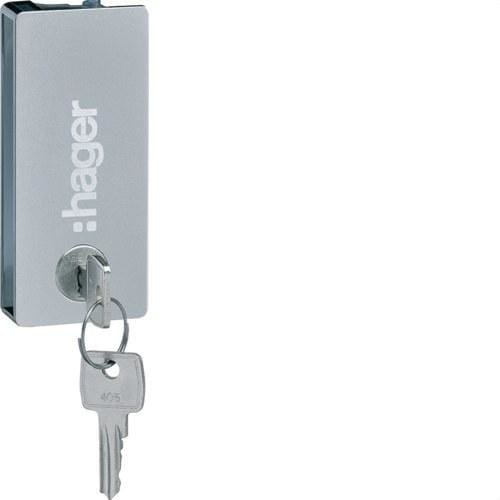 HAGER - Cerradura llave sierra 1242E caja VEGA puerta transparente