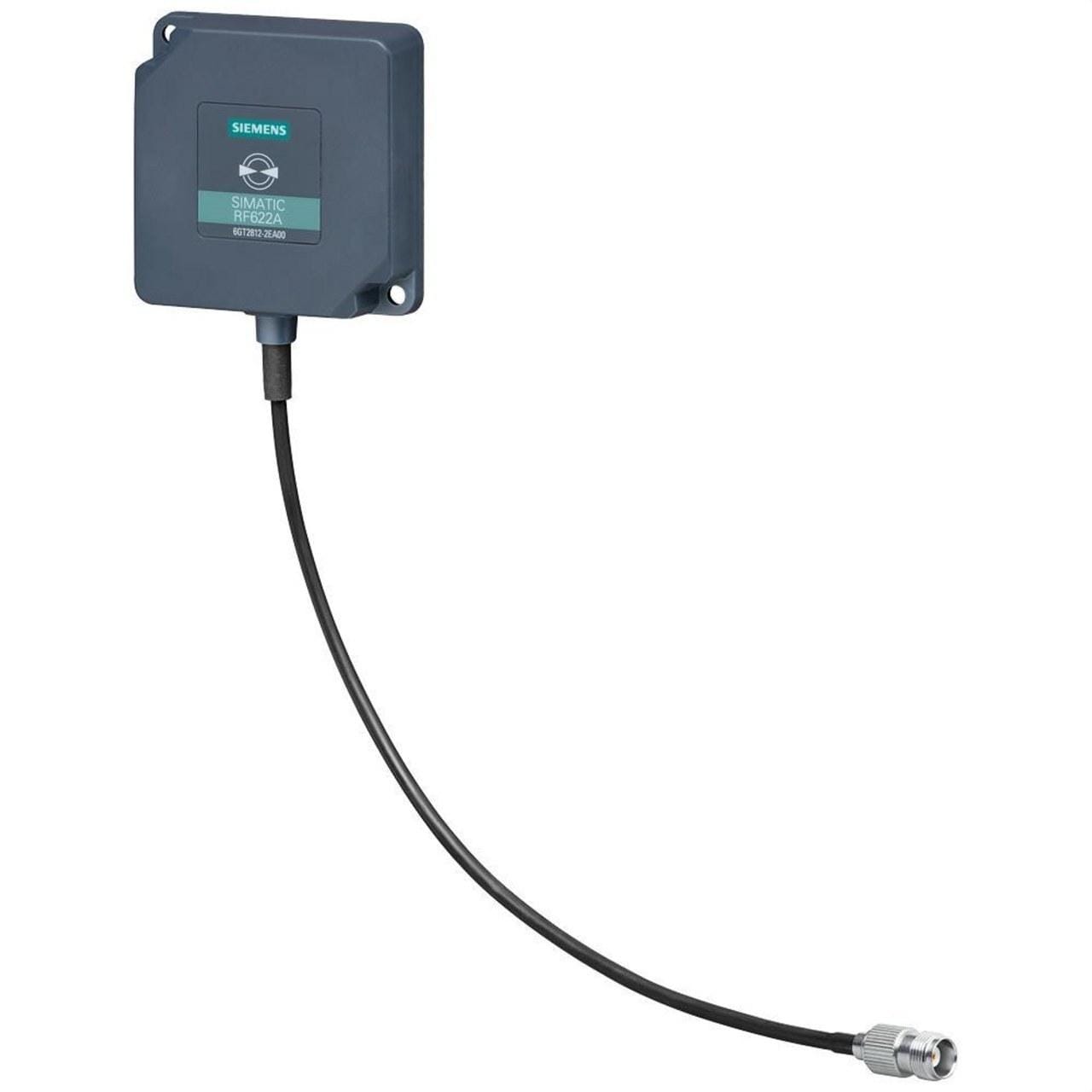 SIEMENS - Antena RF622A SIMATIC RF600 ETSI polarización lineal banda de frecuencia 865/868MHz estándar UE 76x76x20mm IP67 -20/+70°C 30cm cable
