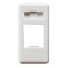 GEWISS - Adaptador 1 módulo preparado para alojamiento de conectores de datos SYSTIMAX COMMSCOPE blanco