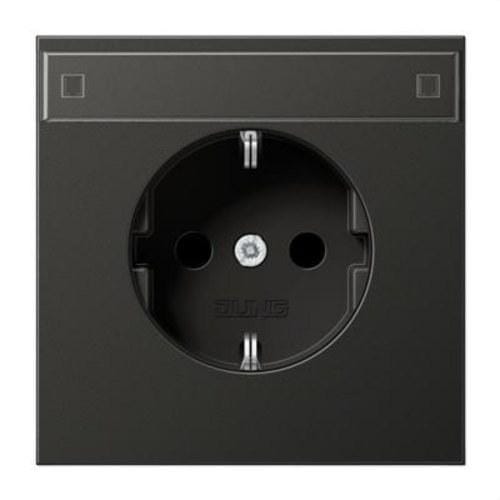 JUNG - Base enchufe Schuko® tornillo protección niños señal antracita