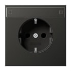 JUNG - Base enchufe Schuko® tornillo protección niños señal antracita