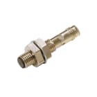 OMRON - Sensor de proximidad inductivo cuerpo corto de SUS M8 apantallado 3mm CC 3 hilos PNP NA IO-Link COM3 conector M8 de 3 contactos