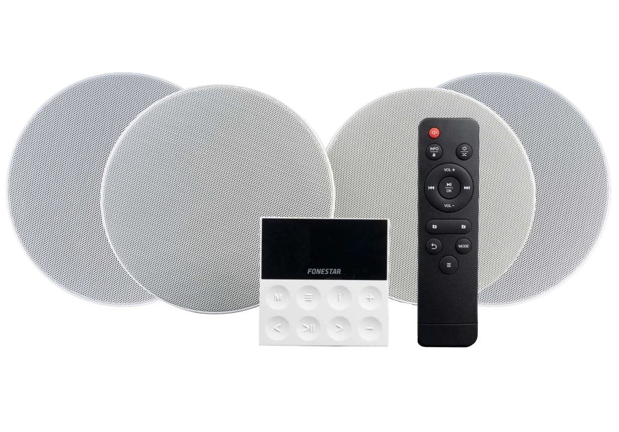 FONESTAR - KIT SONIDO 4 ALT + AMPLI PARED