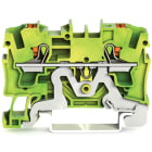 WAGO - Borna TJS 4 con 2 conductores botón tierra