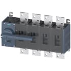 SIEMENS - Seccionador 1250A tamaño 5 4 polos frontal izquierda conexión plana gris