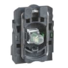 Schneider Electric - Cuerpo diámetro 22mm 230-240V 1 NC con LED blanco tornillo embellecedor plástico